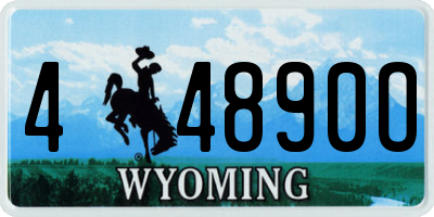 WY license plate 44890O