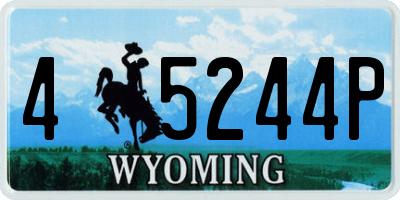 WY license plate 45244P