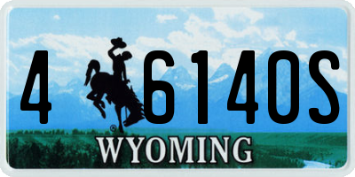 WY license plate 46140S
