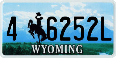 WY license plate 46252L
