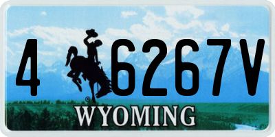 WY license plate 46267V