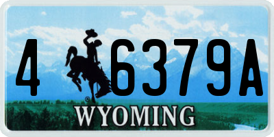 WY license plate 46379A