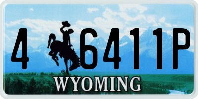 WY license plate 46411P