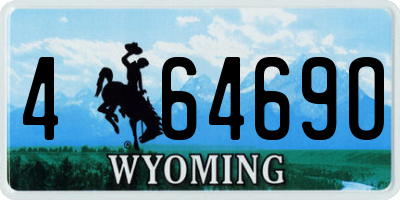 WY license plate 46469O