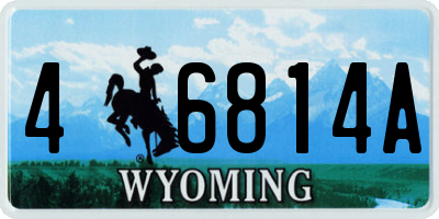 WY license plate 46814A