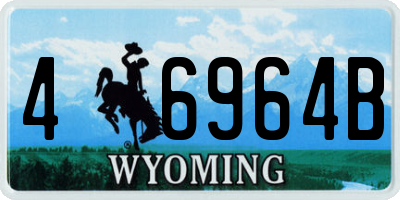 WY license plate 46964B