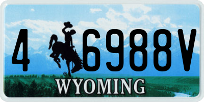 WY license plate 46988V