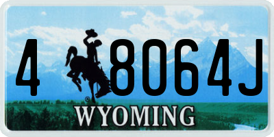 WY license plate 48064J