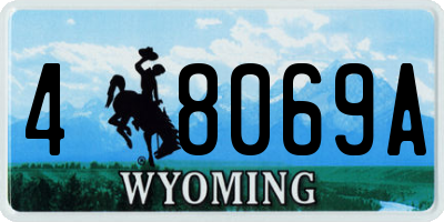 WY license plate 48069A
