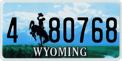 WY license plate 480768