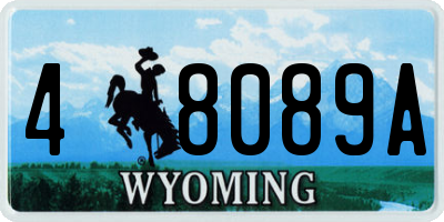WY license plate 48089A