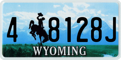 WY license plate 48128J