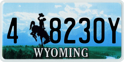 WY license plate 48230Y