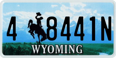 WY license plate 48441N
