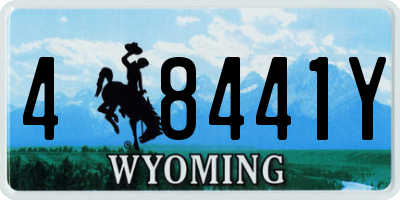 WY license plate 48441Y