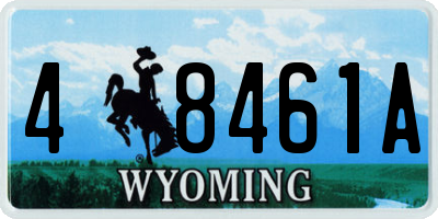WY license plate 48461A