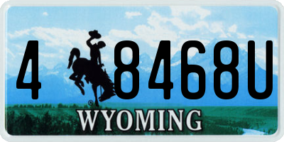 WY license plate 48468U