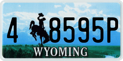 WY license plate 48595P