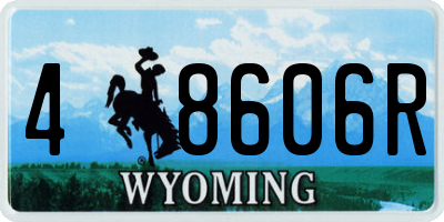 WY license plate 48606R
