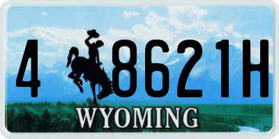 WY license plate 48621H