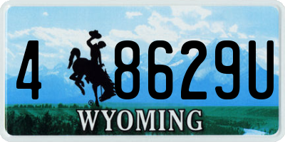 WY license plate 48629U