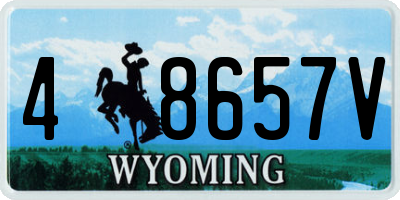 WY license plate 48657V