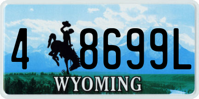 WY license plate 48699L