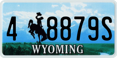 WY license plate 48879S