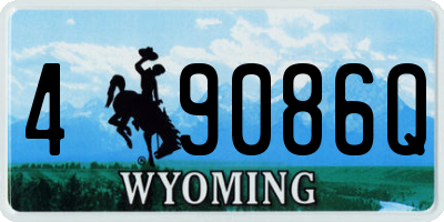 WY license plate 49086Q