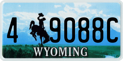 WY license plate 49088C