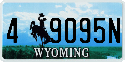 WY license plate 49095N