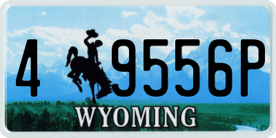 WY license plate 49556P