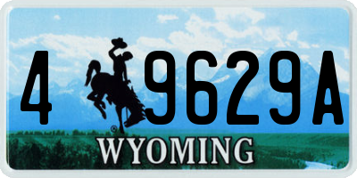 WY license plate 49629A