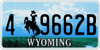 WY license plate 49662B