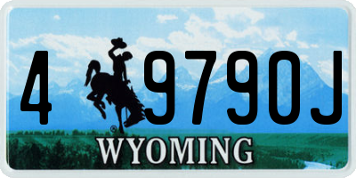 WY license plate 49790J