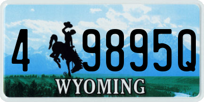 WY license plate 49895Q