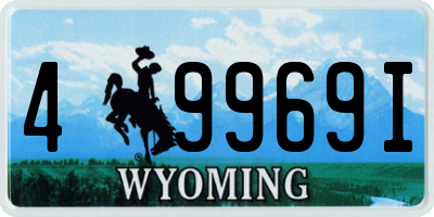 WY license plate 49969I