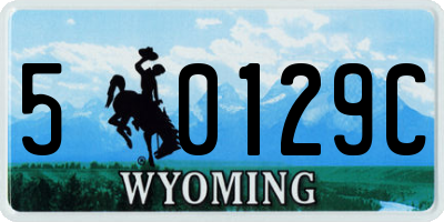 WY license plate 50129C