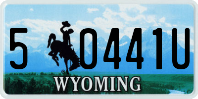 WY license plate 50441U
