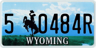WY license plate 50484R