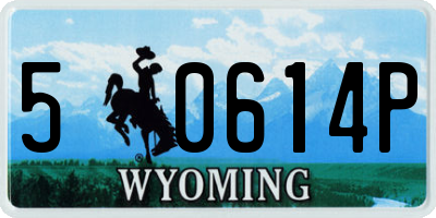 WY license plate 50614P