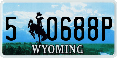 WY license plate 50688P
