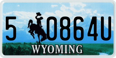 WY license plate 50864U