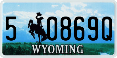 WY license plate 50869Q