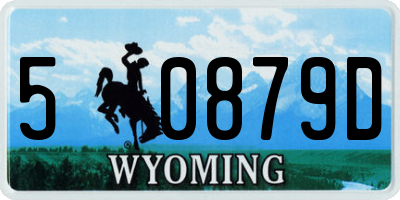 WY license plate 50879D