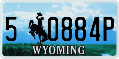 WY license plate 50884P