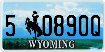 WY license plate 50890Q