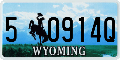 WY license plate 50914Q