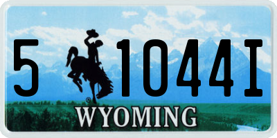 WY license plate 51044I