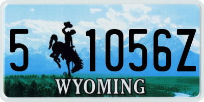 WY license plate 51056Z